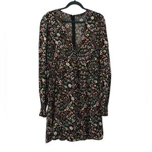 Nobody's Child long sleeved tea dress in vintage ditzy floral Size 10